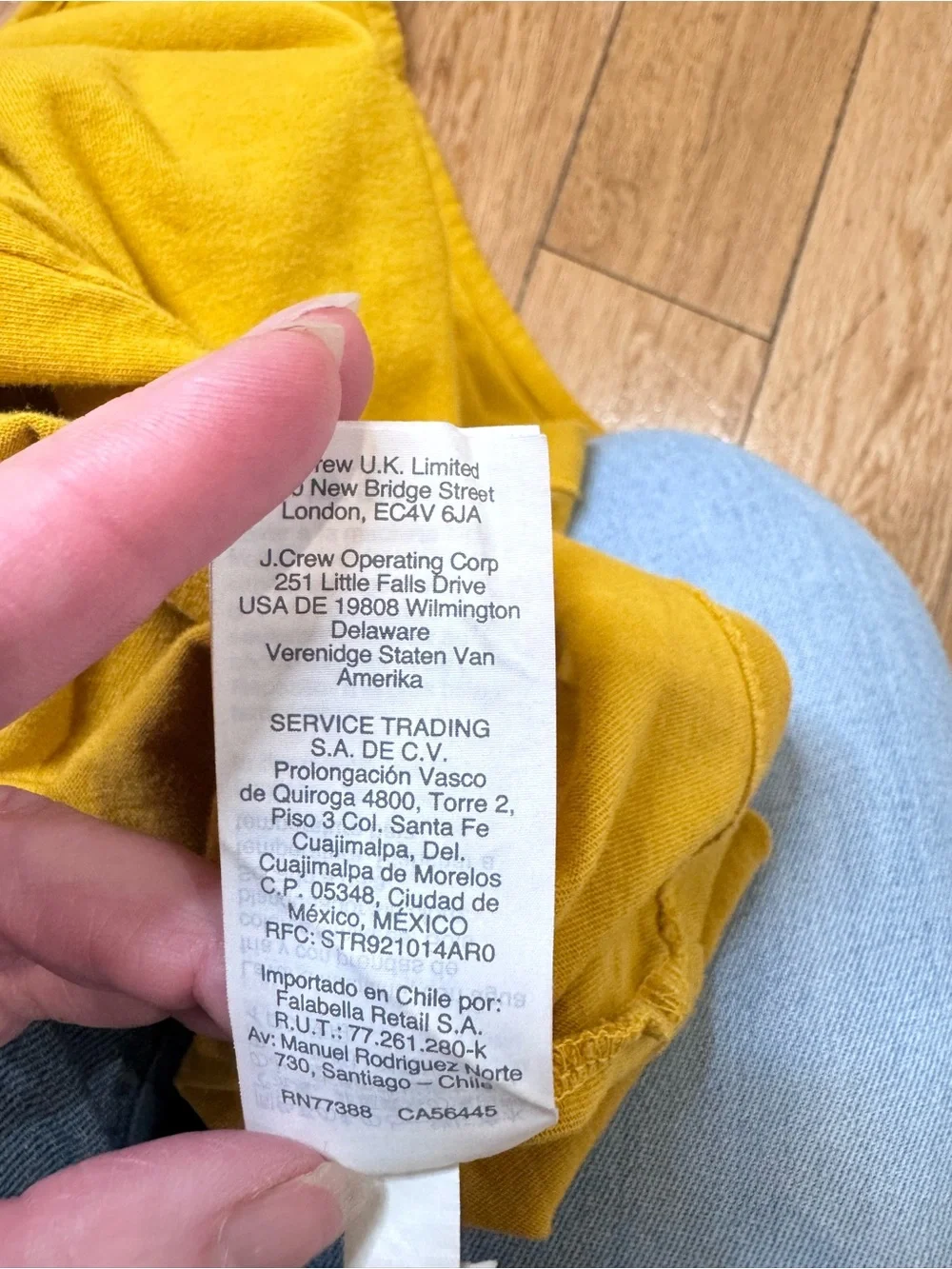 J. Crew crew mustard